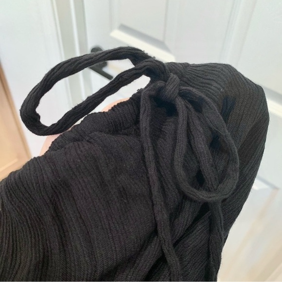 FREE PEOPLE Black Greek Goddess Strong Statement Thigh Slits Maxi Dress - Picture 11 of 15